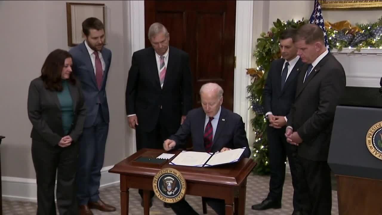 President Biden signs bill that averts rail strike despite opposition from unions