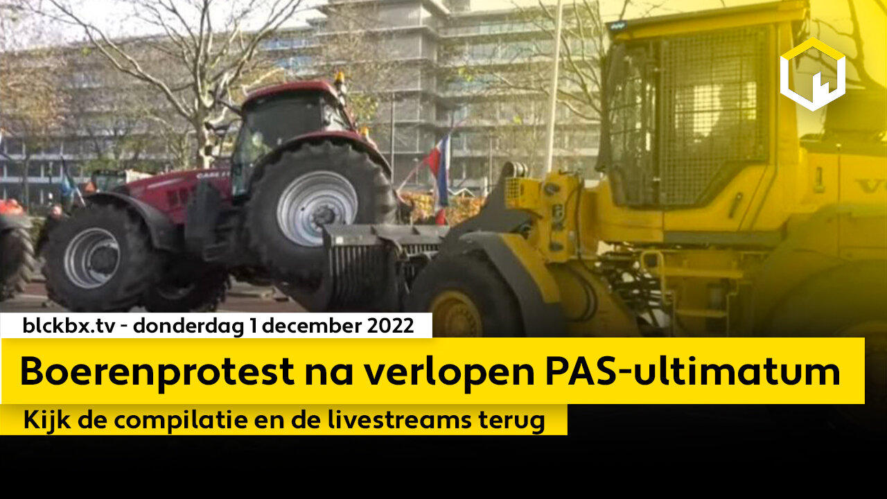 Compilatie: boerenprotest bij provinciehuis Overijssel na verlopen PAS-ultimatum