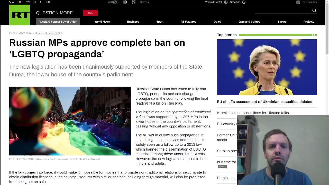 Russia finalizes ‘LGBTQ propaganda’ ban
