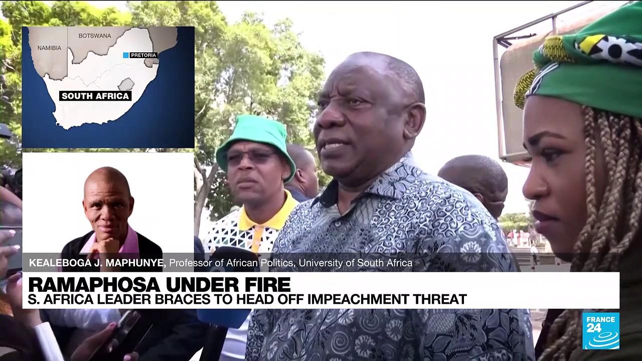 S. Africa leader Ramaphosa braces to head off impeachment threat