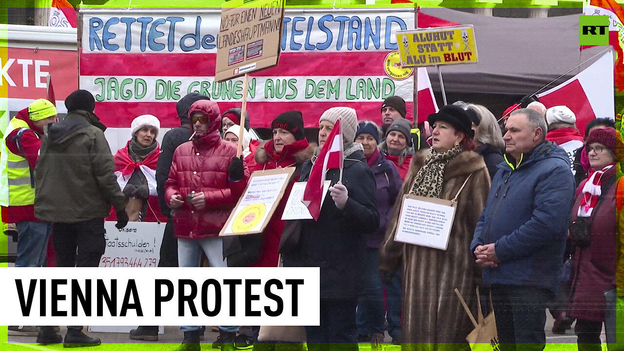 ‘Slow burn of real poverty coming’: Protesters rally in Austria against govt policies