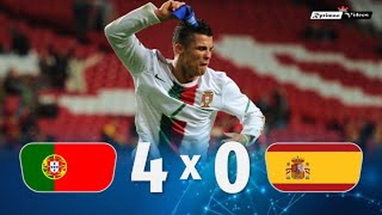 Portugal 4 x 0 Spain 2010 Friendly Extended Goals & Highlights HD
