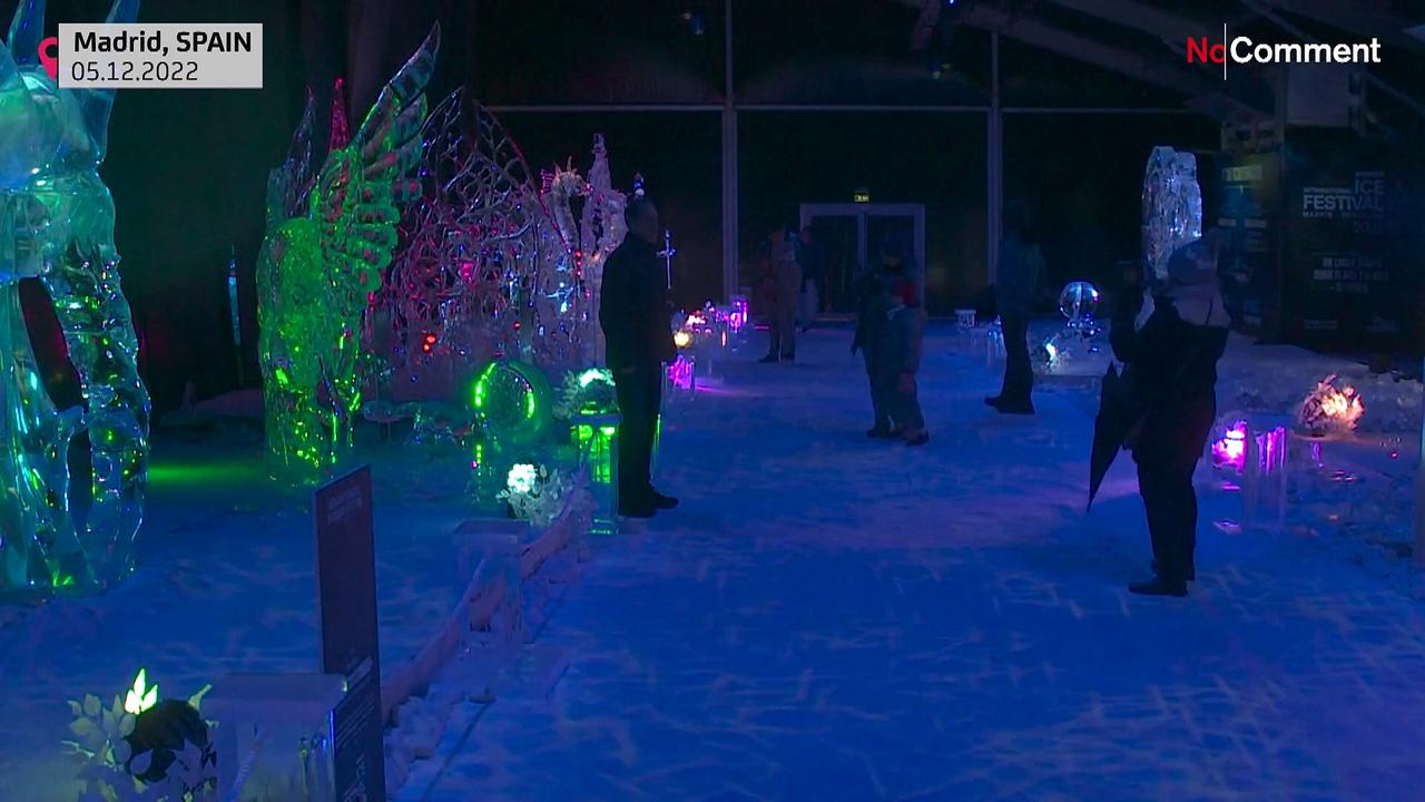 Watch: the first ice festival in Madrid opens
