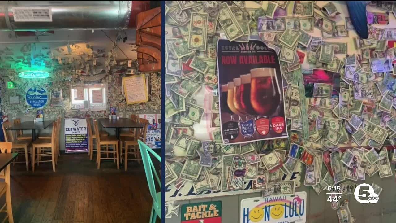 14 years worth of North Canton restaurant's dollar bills go to hurricane relief