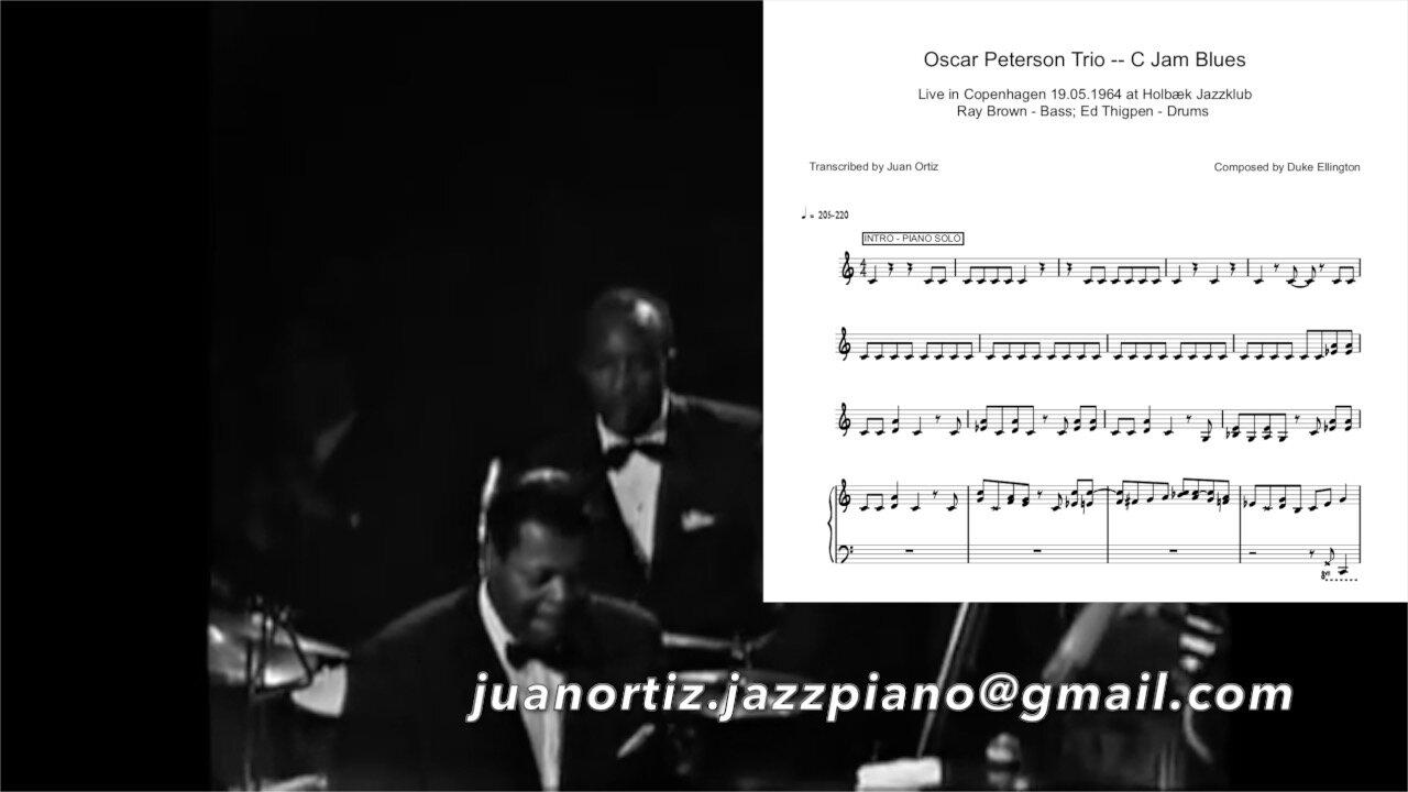 Oscar Peterson (Transcription) - C Jam Blues (live) 1964