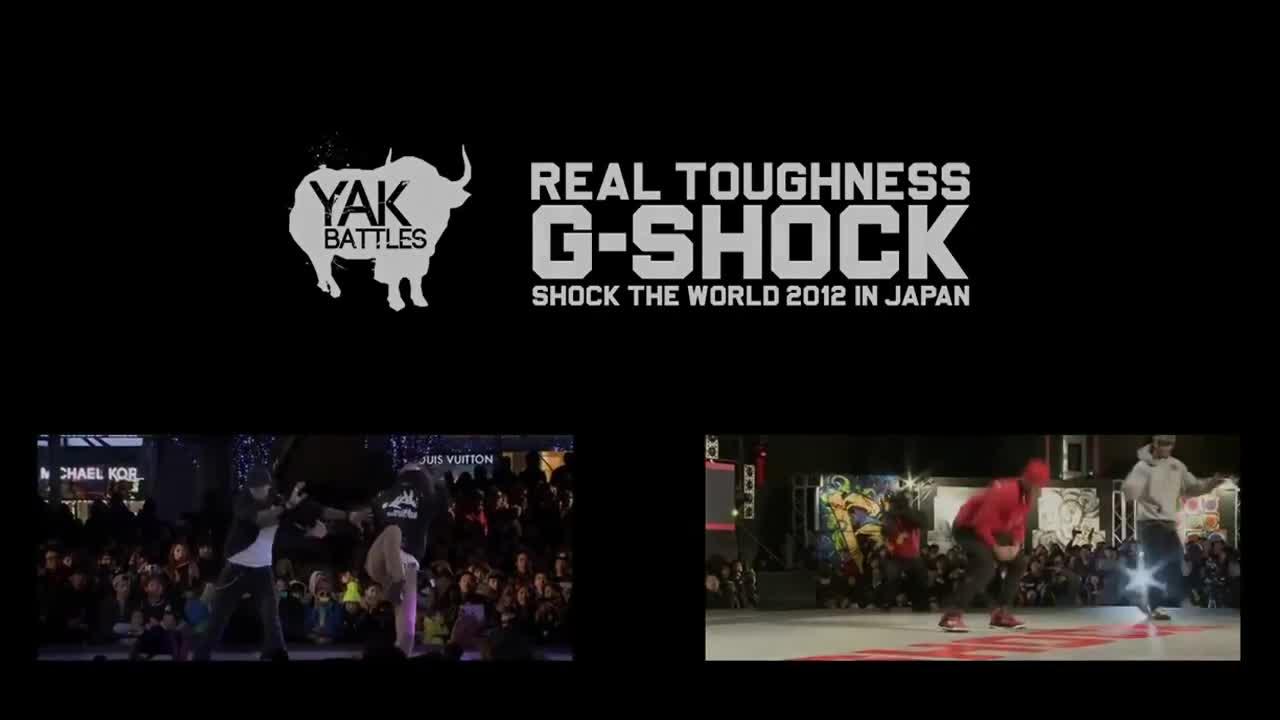 Les Twins vs Rush Ball G SHOCK REAL TOUGHNESS Japan 2012 YAK FILMS