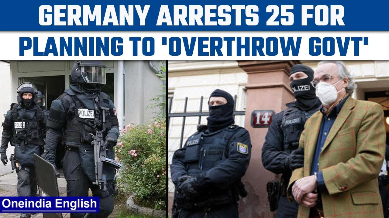 Germany: Police arrest 25 over alleged far-right coup plot trying to overthrow state | Oneindia News