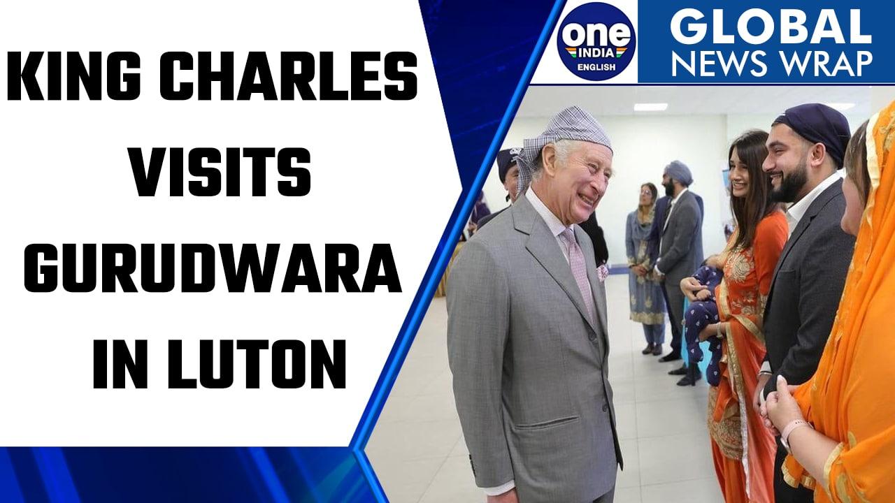 King Charles visits Gurudwara in Luton, praises ‘Langar’ service | Oneindia News *News