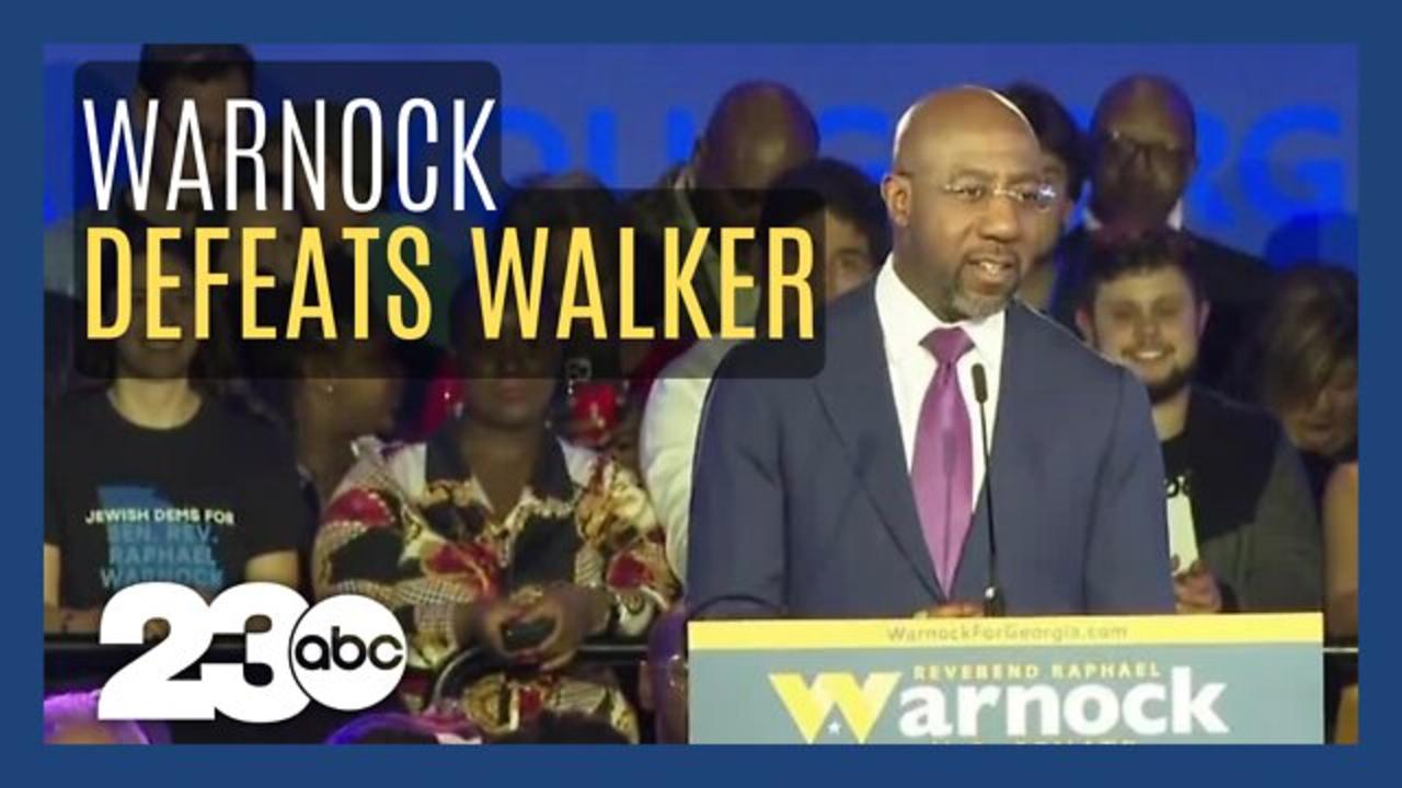 Raphael Warnock defeats Herschel Walker in Georgia's runoff election