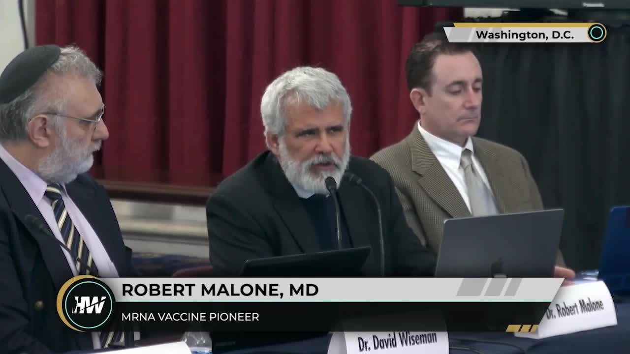 Dr. Robert Malone's full testimony at Senator Johnson's Covid-19 vaccine roundtable.
