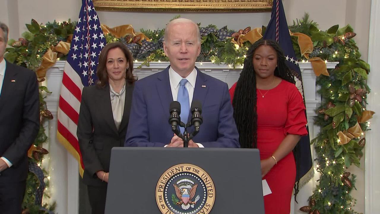 President Biden speaks on the release of Brittney Griner