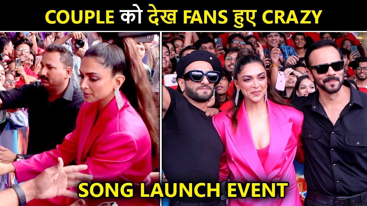 Fans Get Crazy To Meet Ranveer-Deepika Current Laga Re Song Launch Cirkus