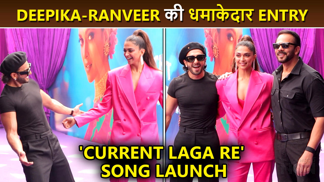 Ranveer Singh And Deepika Make Grand Entry At Their Song Launch Current Laga Re Cirkus