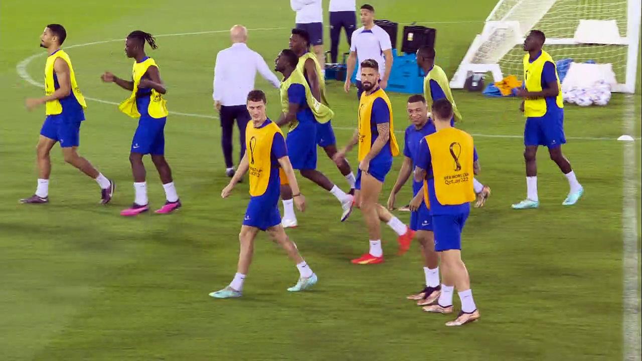France trains ahead of England World Cup tie