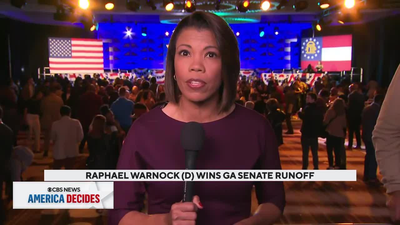 CBS News projects Warnock defeats Herschel Walker in Georgia Senate runoff election