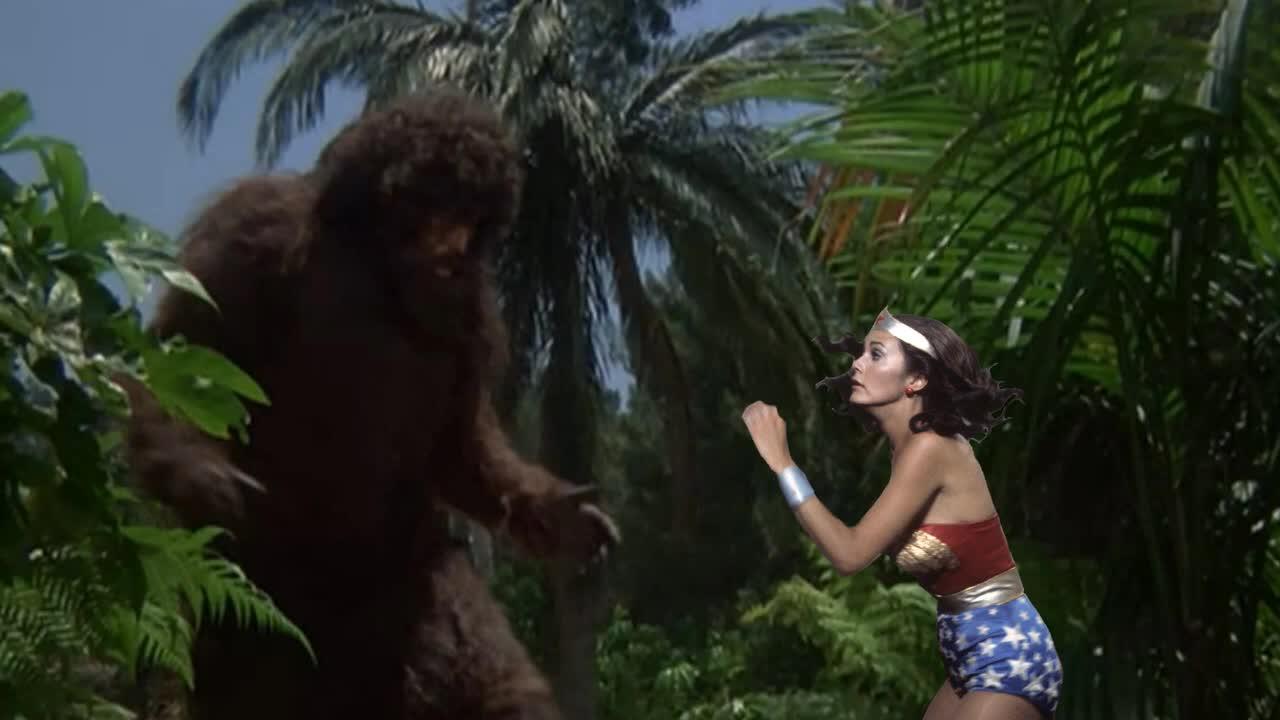 Wonder Woman vs Bigfoot