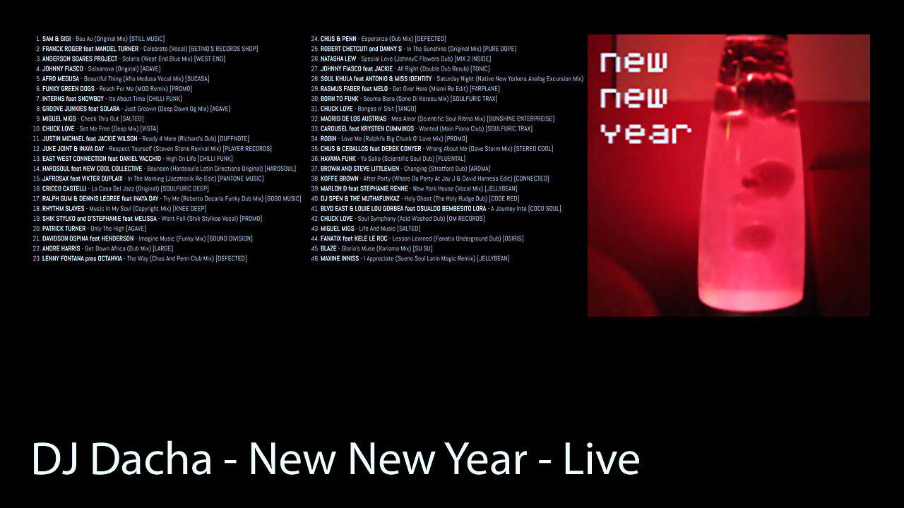 DJ Dacha - New New Year - Live DJ Set House Music
