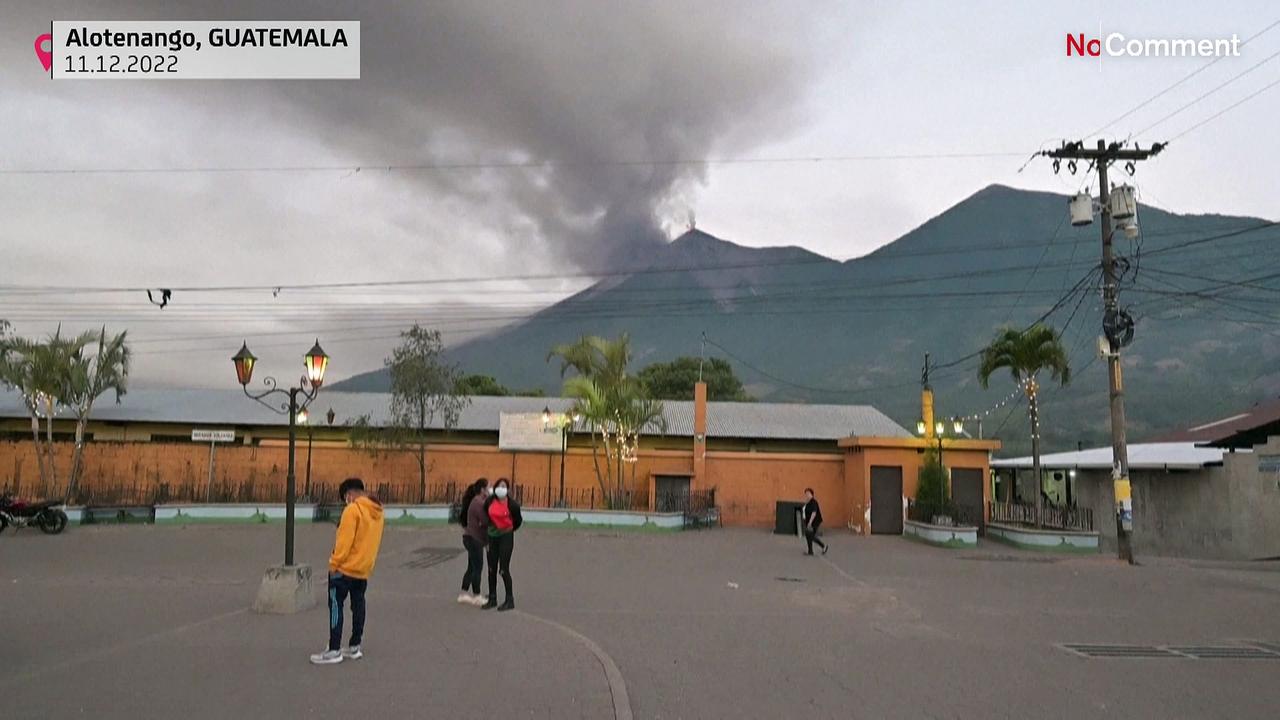 WATCH: Volcano erupts in Guatemala, forcing road closures