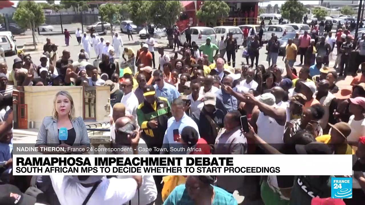 South Africa's Ramaphosa faces crunch impeachment debate