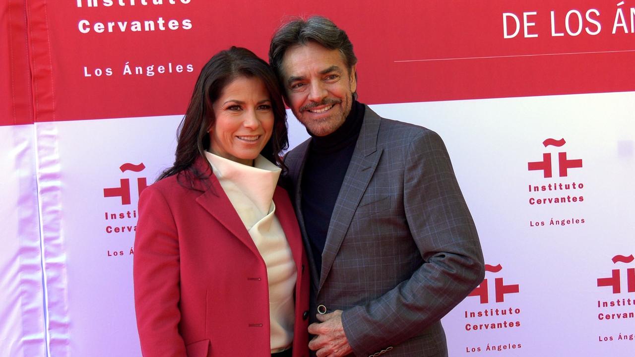 Alessandra Rosaldo and Eugenio Derbez attend the inauguration of the Instituto Cervantes in Los Angeles