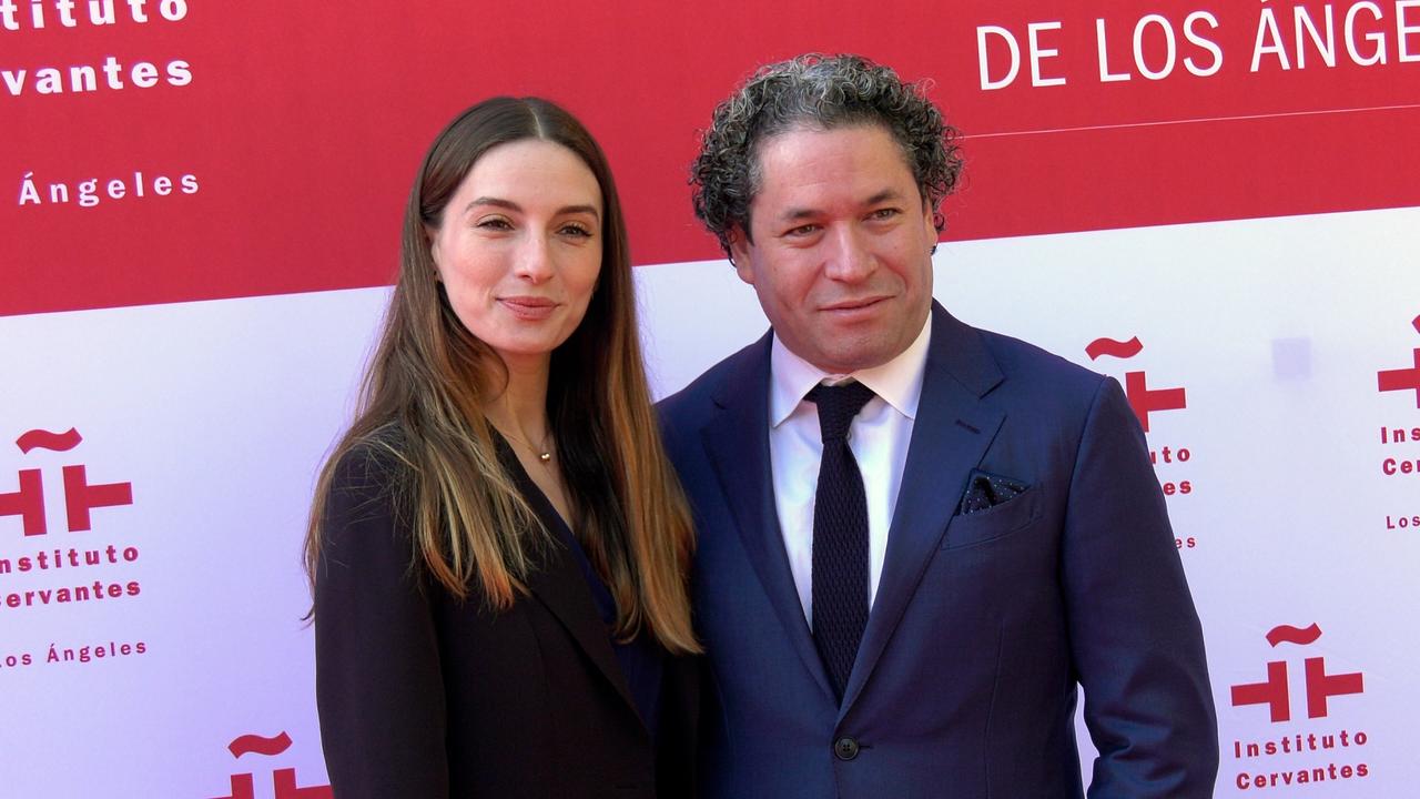 Maria Valverde and Gustavo Dudamel attend the inauguration of the Instituto Cervantes in Los Angeles