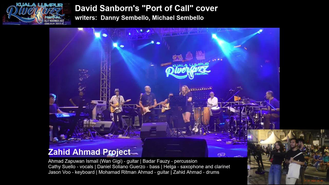 KLRJF:  Zahid Ahmad Project - David Sanborn's "Port of Call" cover