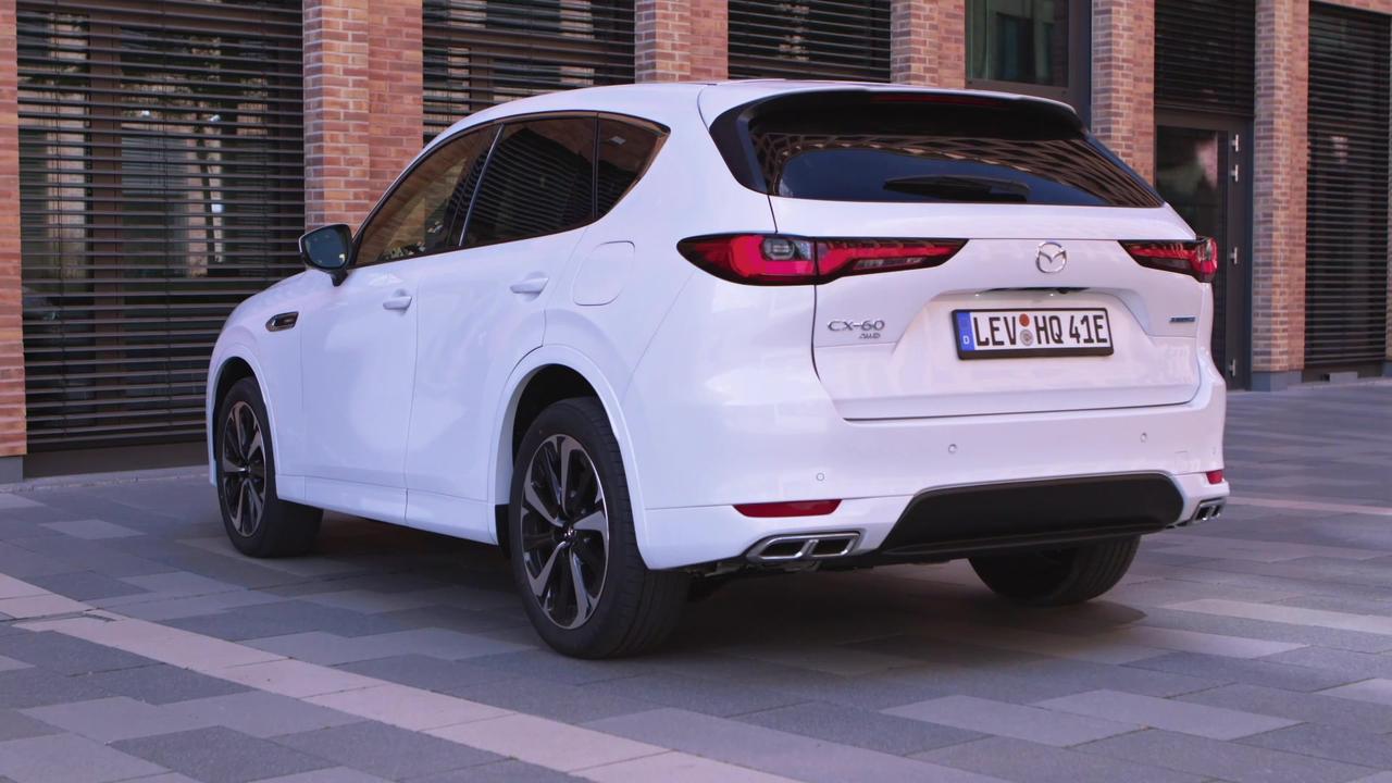 All-new 2022 Mazda CX-60 Design in Rhodium White in Germany