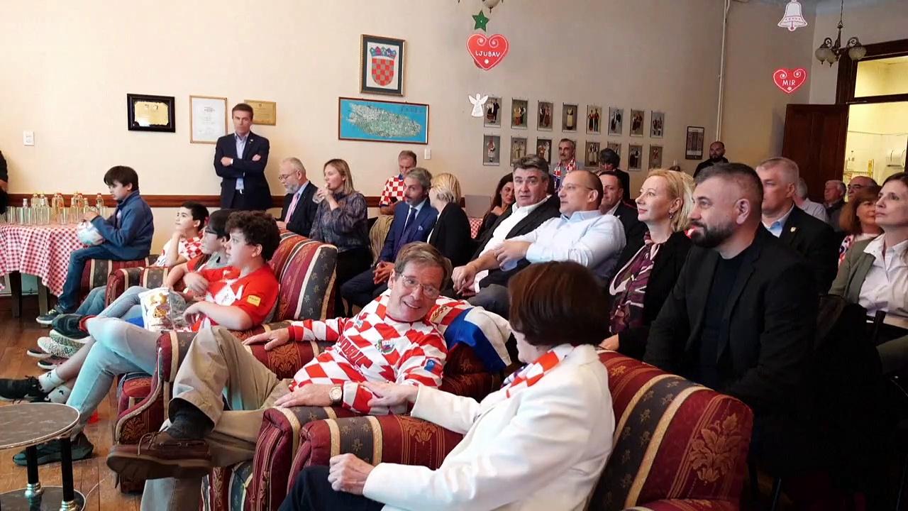 'A made-up penalty' says Croatian president after watching World Cup semi-final