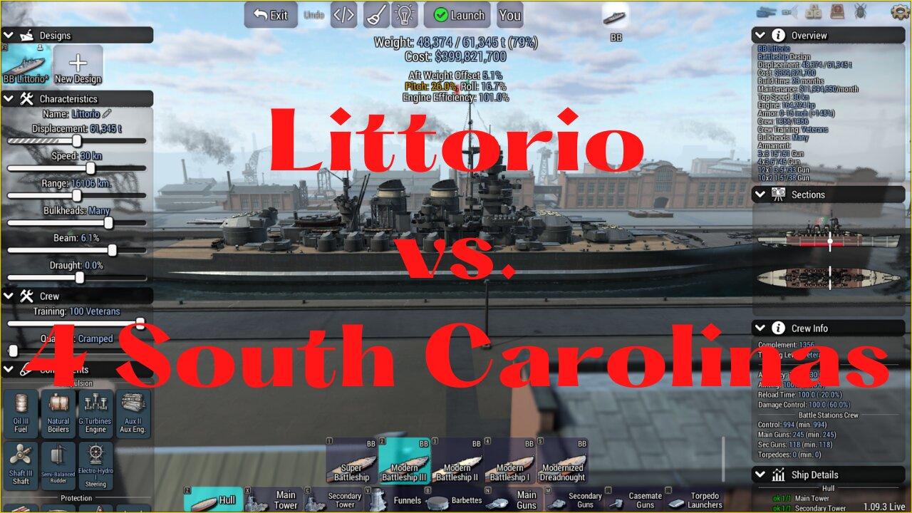 Littorio vs. 4 South Carolinas