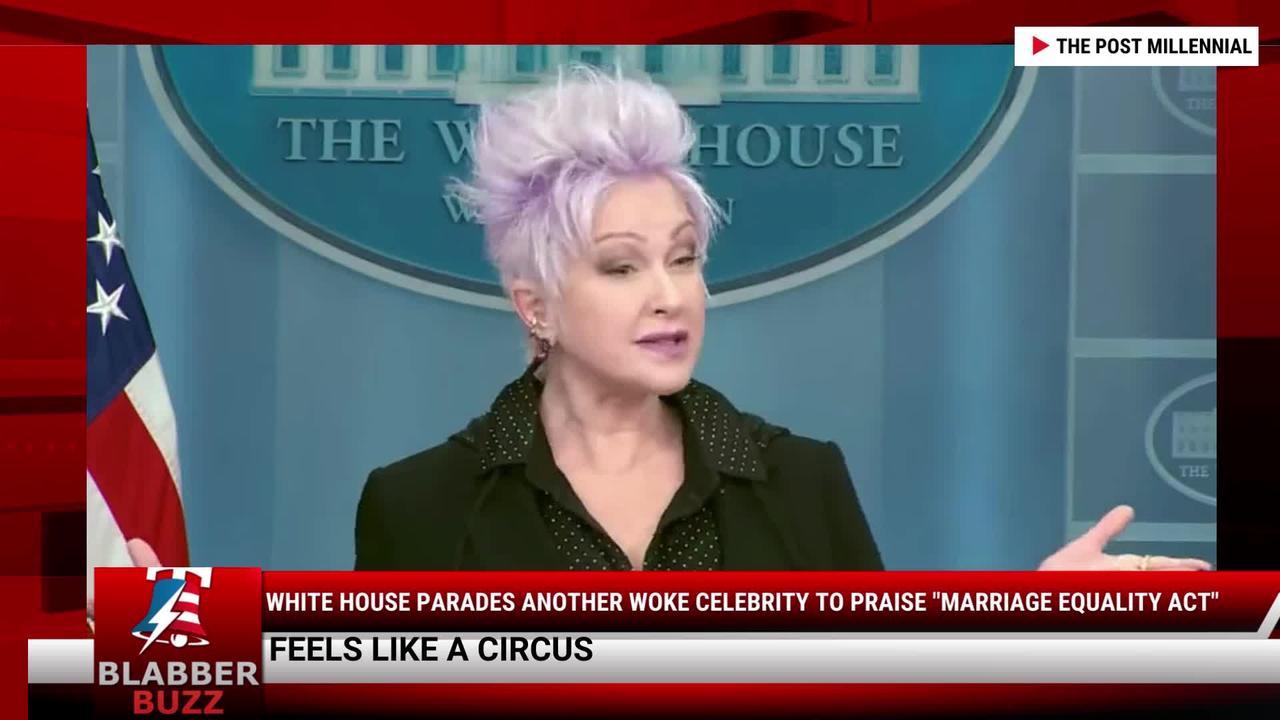 White House Parades Another Woke Celebrity To Praise "Marriage Equality Act"