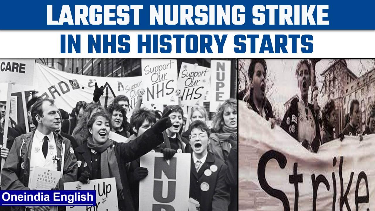 Nurses in England, Wales hold biggest strike in NHS history | Oneindia News *International