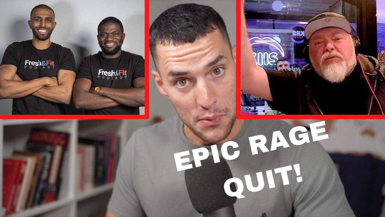 Epic RAGE QUIT!  @FreshFitMiami  Triggered Australian Radio Host (Hypocrisy Exposed)