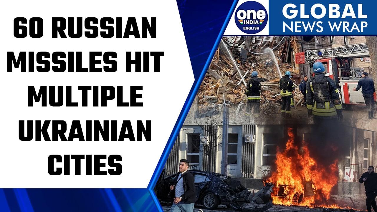 Russia launches at least 60 missile strikes across Ukraine; 2 casualties reported | Oneindia News