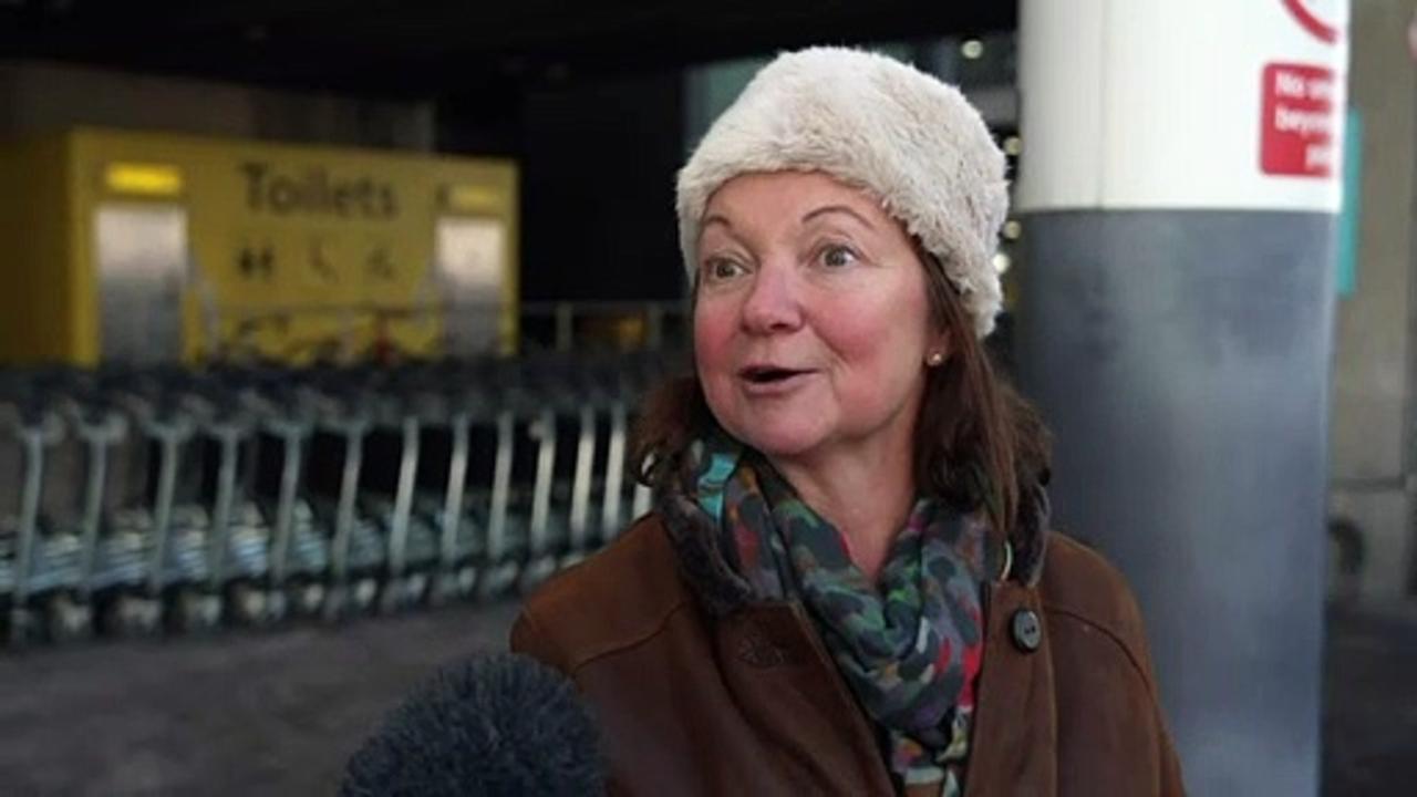 Passengers outside Gatwick Airport explain how they’re being affected by strikes