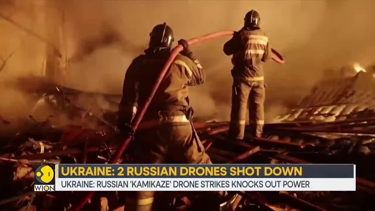 Russia-Ukraine War Russian 'kamikaze' drone strikes knocks out power  Latest World News  WION