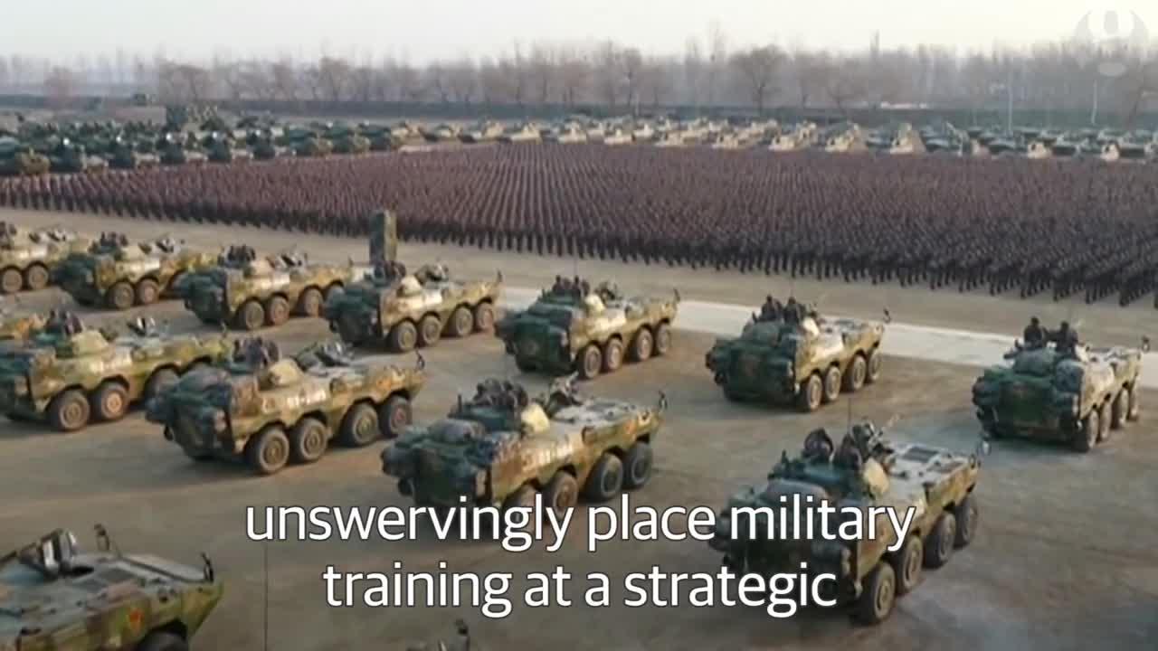 Chinese army puts on show of military might for Xi Jinping