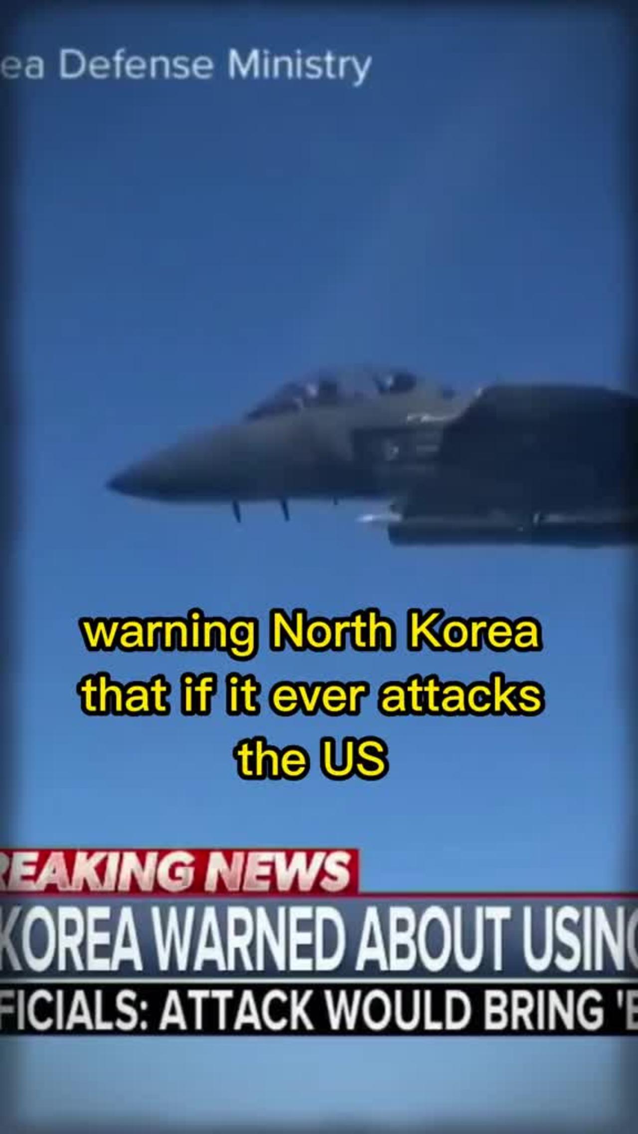 United States warns North Korea