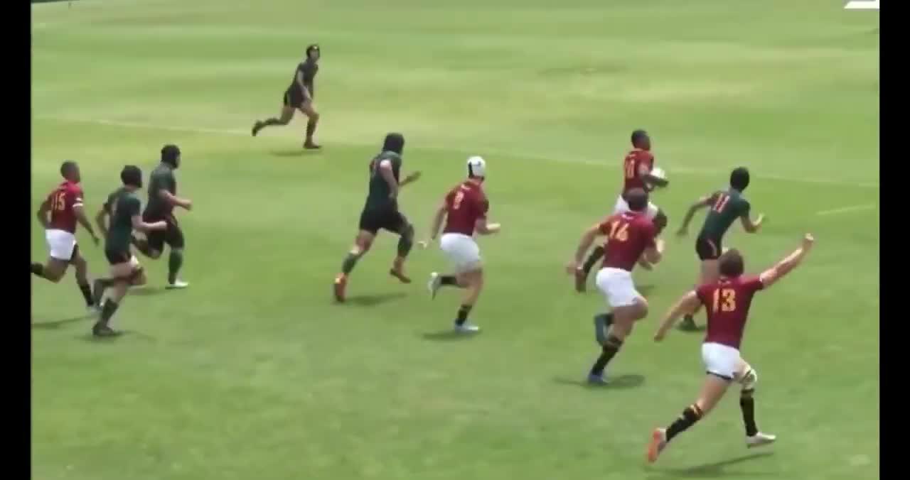 Springbok Damian Willemse Schoolboy Highlights  This boy can STEP!!