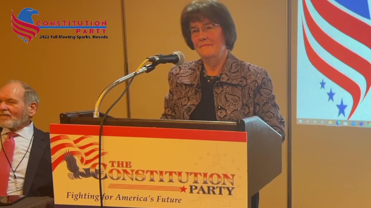 Constitution Party National Committee Meeting and Issues Conference
