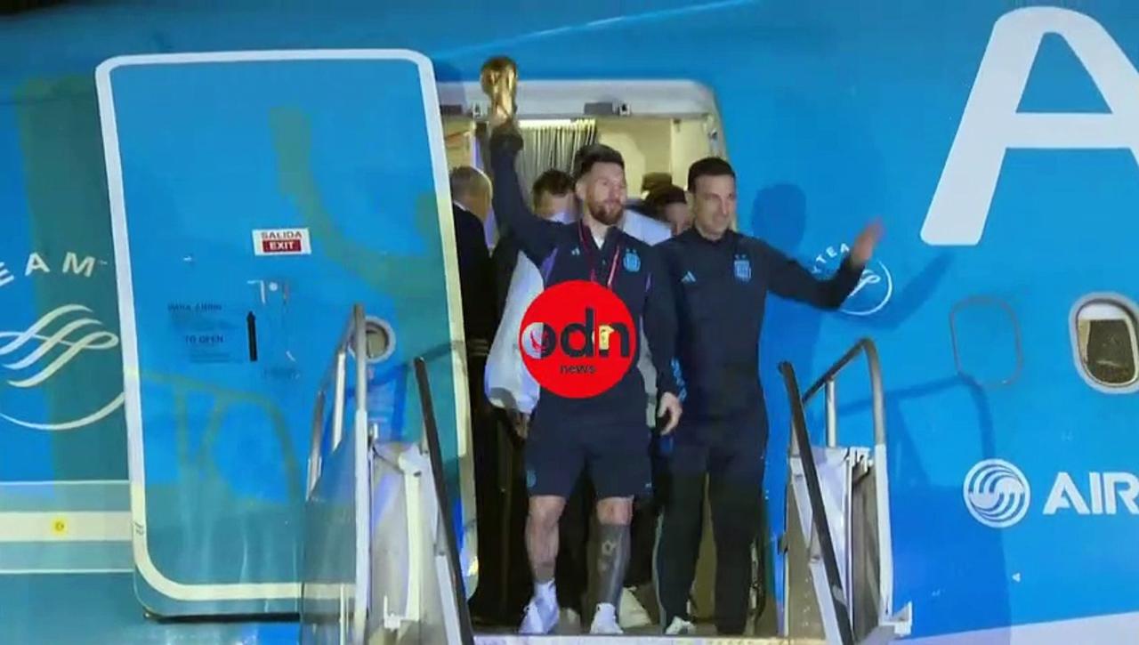 Watch Lionel Messi and Team Return Home to Ecstatic Fans