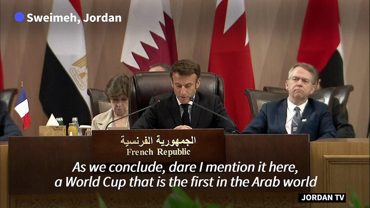 Macron praises Qatar for World Cup and Egypt for COP27