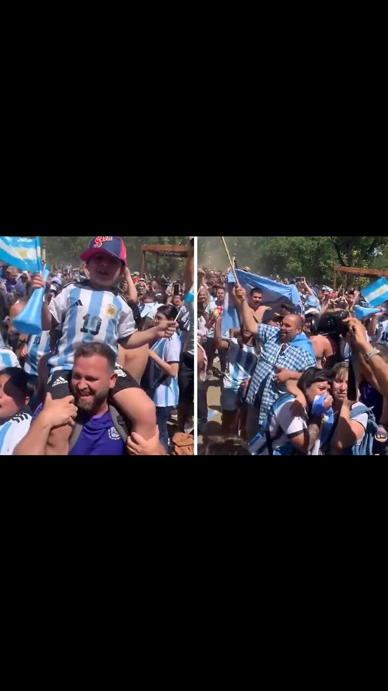 Argentina fans live celebration of World Cup victory