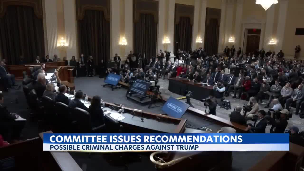 Jan. 6 panel urges Trump prosecution with criminal referral