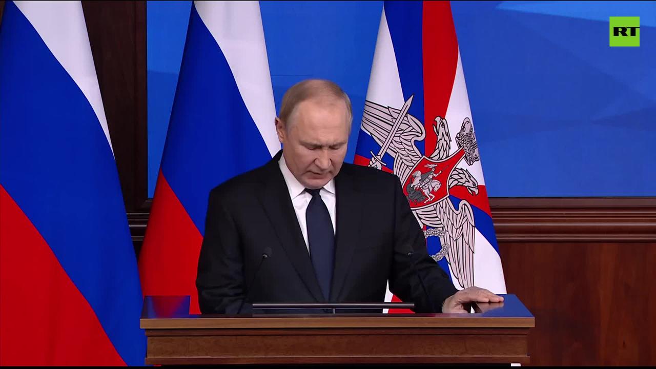 Military potential of almost all NATO being turned against Russia - Putin