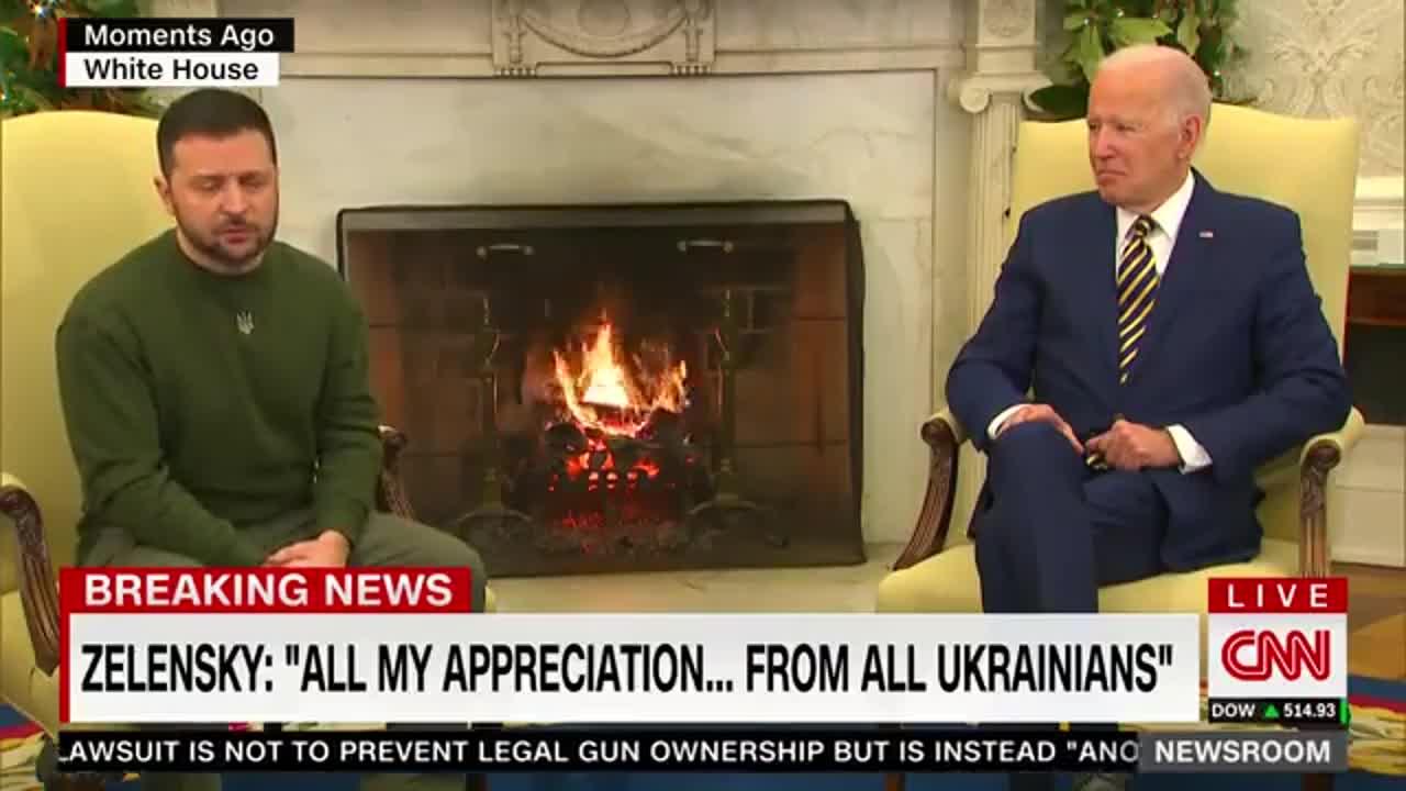 NEW - Ukraine's Zelensky thanks "Americans" for their support says he needs $100 billion