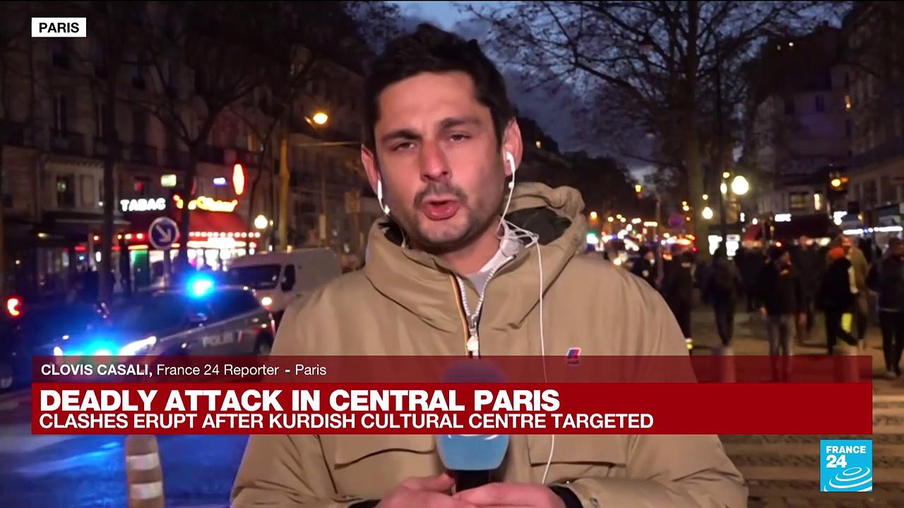 Gunman in Paris kills three in attack on Kurdish centre, sparking protests