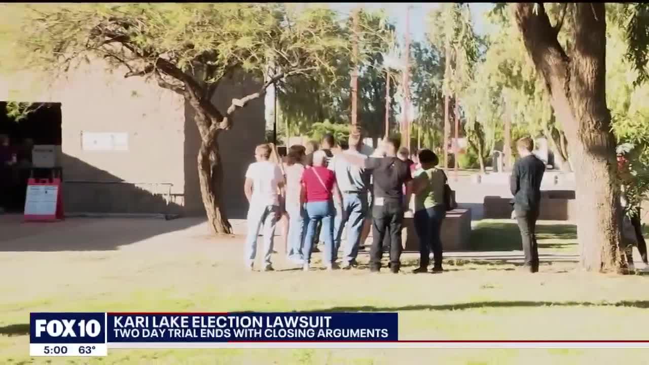 Trial for Kari Lake's election lawsuit wraps up