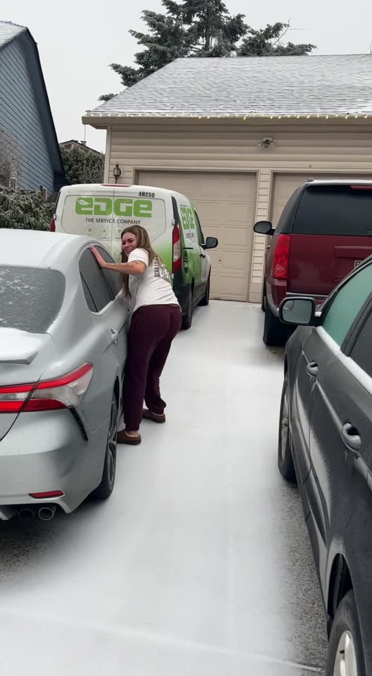 Slipping and Sliding Down the Driveway