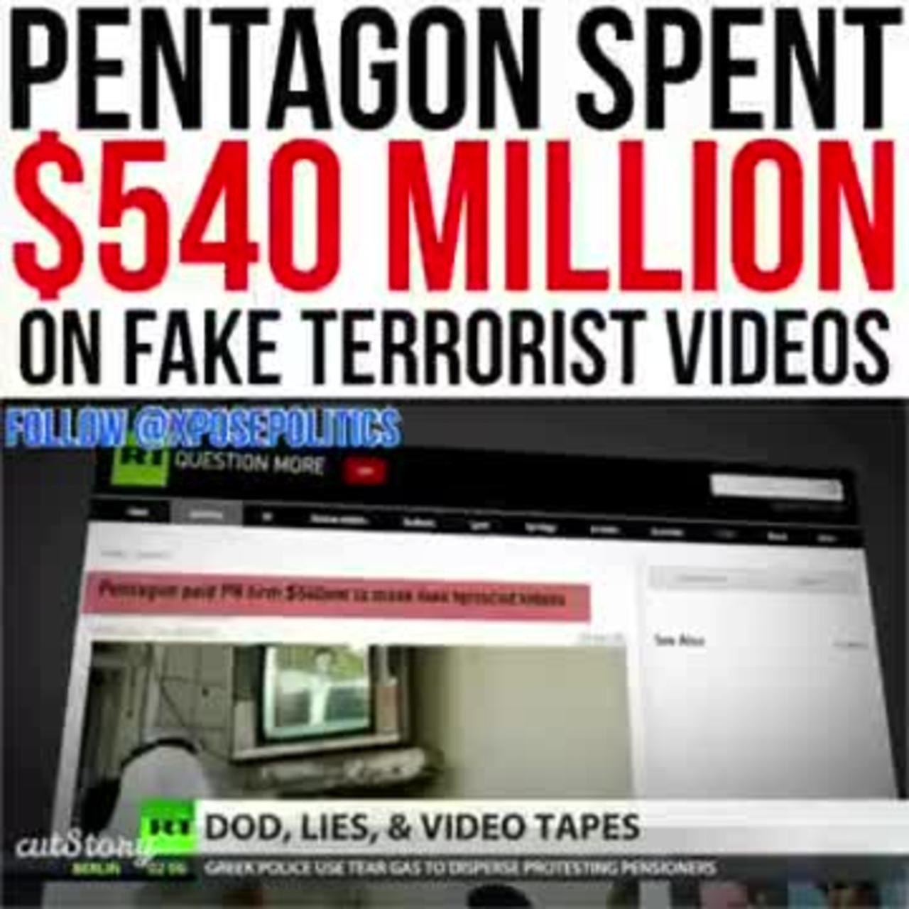 The PENTAGON “FAKE” TERRORIST VIDEOS