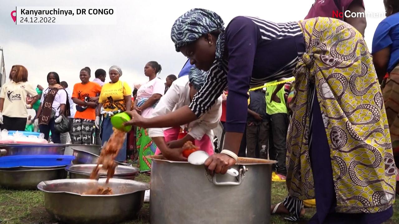 Watch: Charity hosts Christmas event in Congo for displaced children